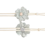 Lotus Flower Curtain Tiebacks Holdbacks, Green