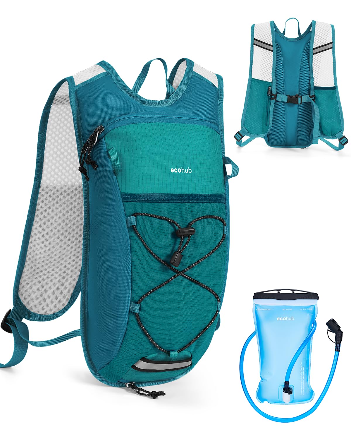 Hydration Backpack with 2L Water Bladder, Lightweight Running Pack