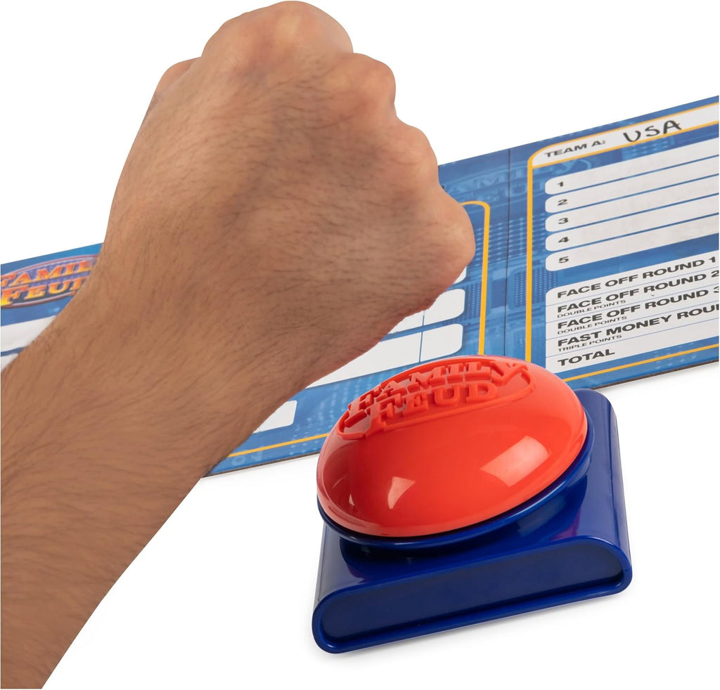 Family Feud Big Buzzer Game, Amazon Exclusive “Buzz in” with The Electronic Buzzer Board Game for Hilarious Family