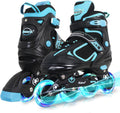Adjustable Inline Skates for Kids Boys Girls Youth Blades Roller Skates with Light up Wheels Ages 4-16