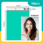 Poly Mailers 12 x 15.5 Inch, 50 Count, Teal 2.4 Mil Self-Seal Bags