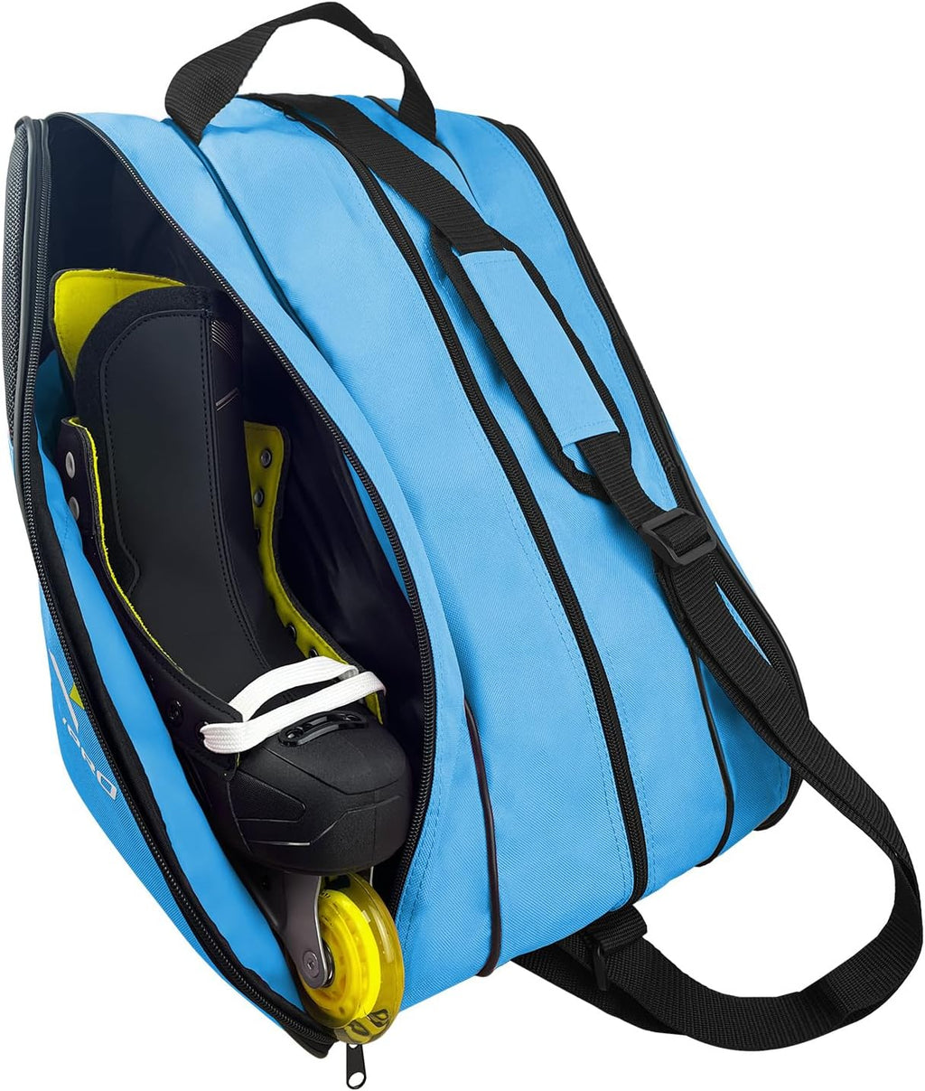 Ice & Inline Skate Bag - Large Capacity Roller Skate Bag for Roller Skates, Ice Skates, Rollerblade, Ice Hockey Skate