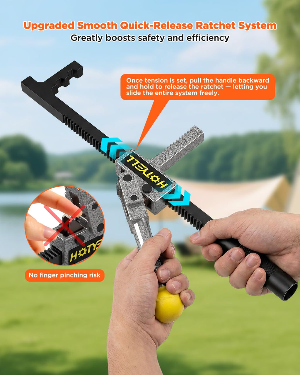 Chain Link Fence Stretcher, Wire Tensioner for Repair & Install