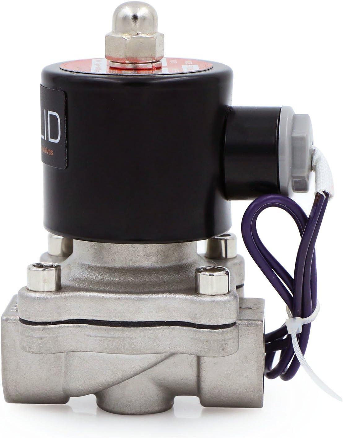 U.S. Solid 1/2" Stainless Steel Electric Solenoid Valve 12V DC Normally Closed