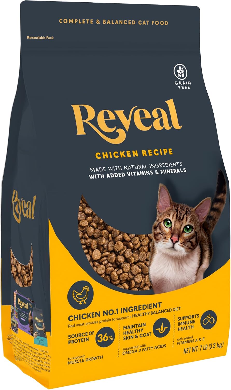 Chicken Recipe Grain Free Complete Dry Cat Food 7 lb Bag
