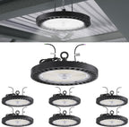 Sunco 6 Pack UFO LED High Bay Light, 240W, 5000K, 34800LM, Dimmable