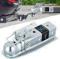 Straight Trailer Coupler fits 2-Inch Hitch Ball, 2-1/2-Inch Channel