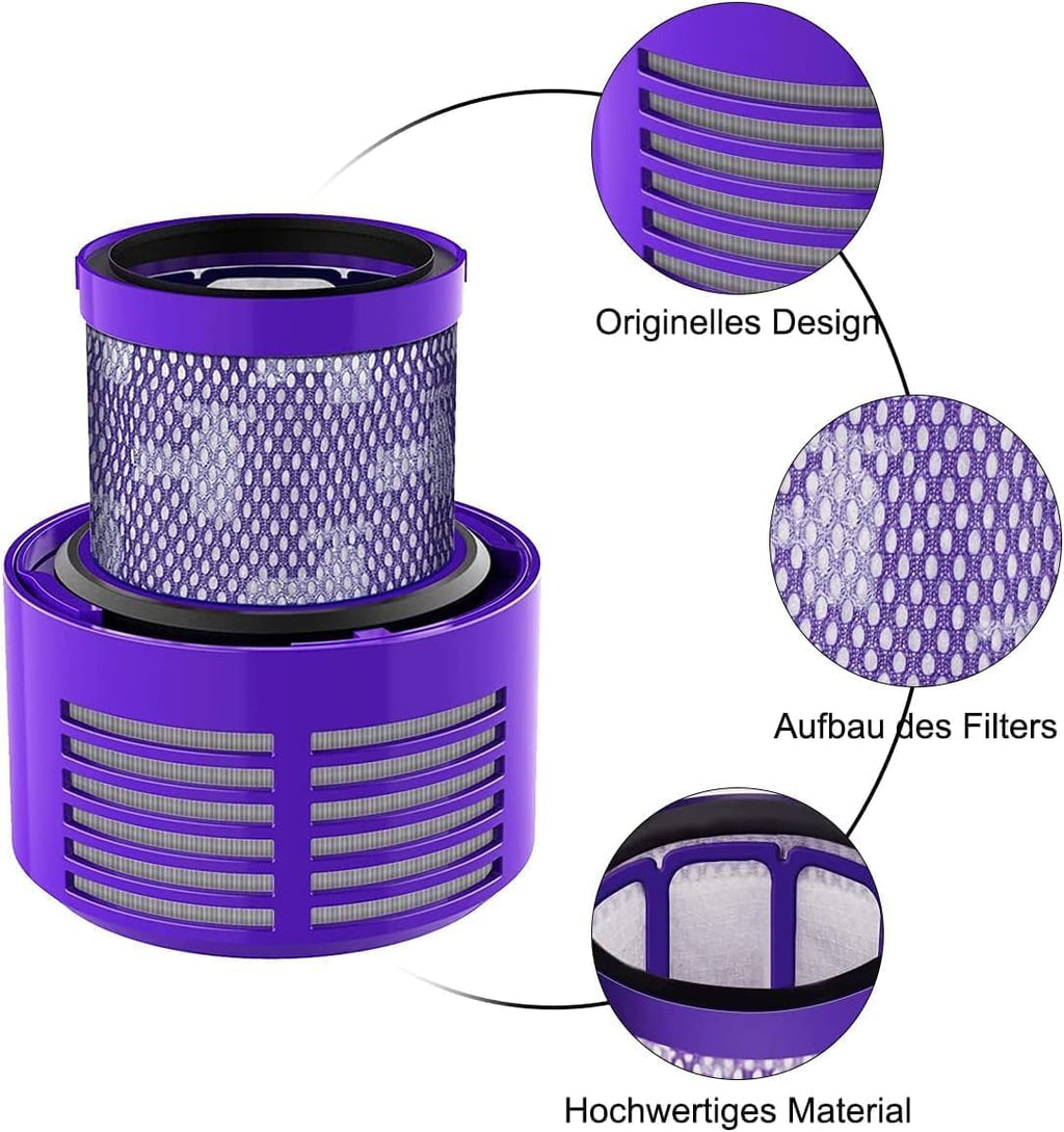 4 Pack Replacement for V10 Filters Compatible with Dyson Vacuum Filter