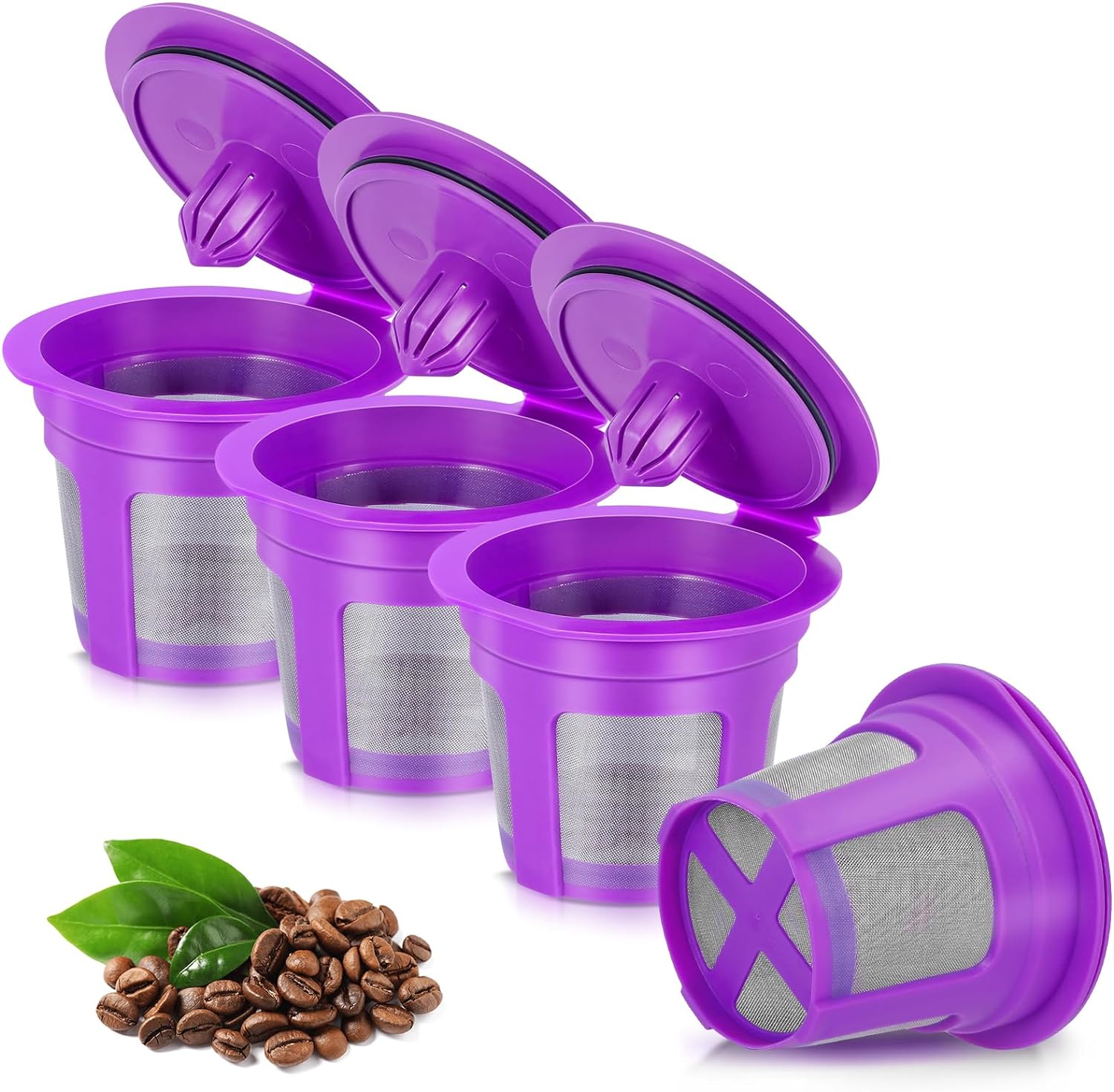 [SANYEDOU] Reusable Coffee Filters For Keurig (BPA Free) Reusable K Cup Filters Cups K Cups For Keurig 1.0+2.0 Mini K