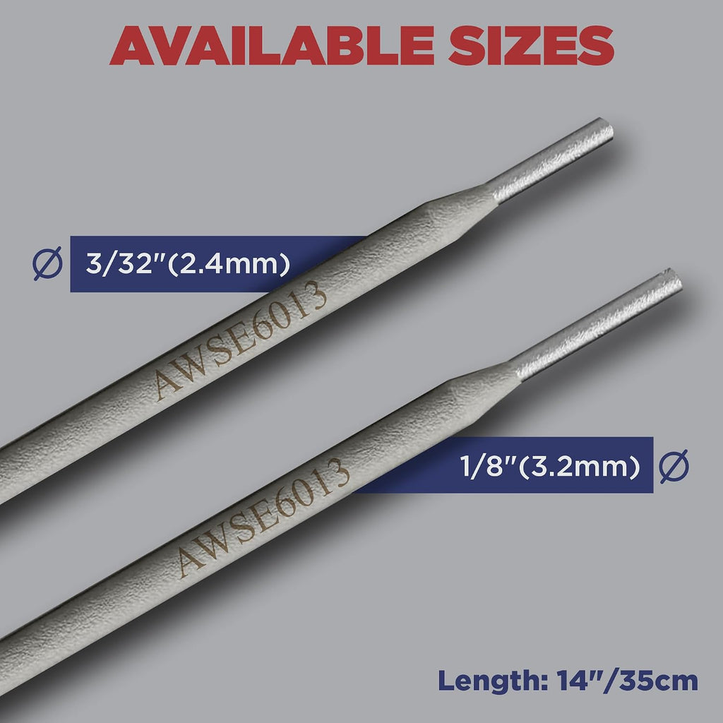 ATLASWELDER E6013 1/8'' 5LB Welding Rods Carbon Steel Stick Electrodes