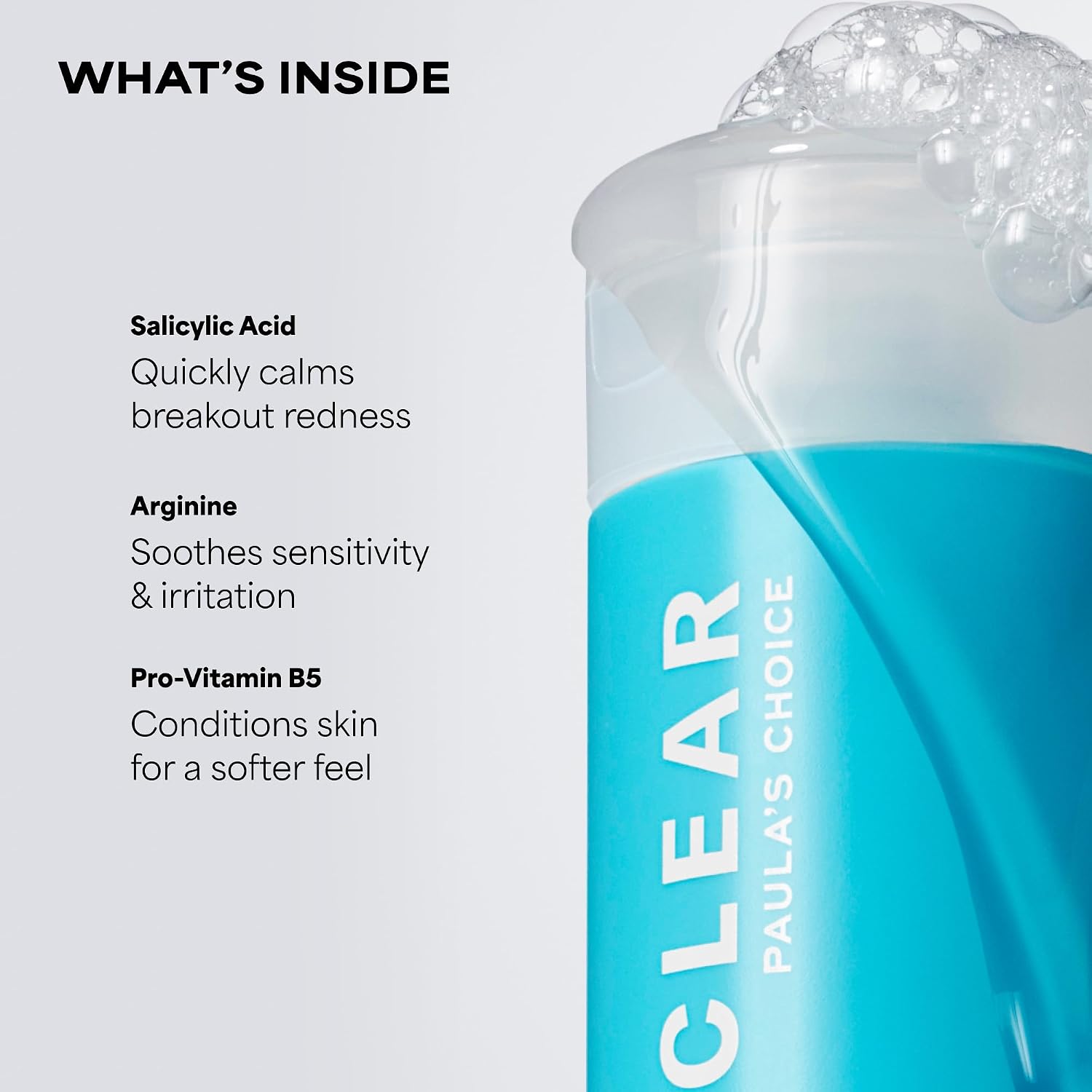 CLEAR Pore Normalizing Acne Facial Cleanser | Salicylic Acid Face Wash for Clogged & Enlarged Pores, Redness &