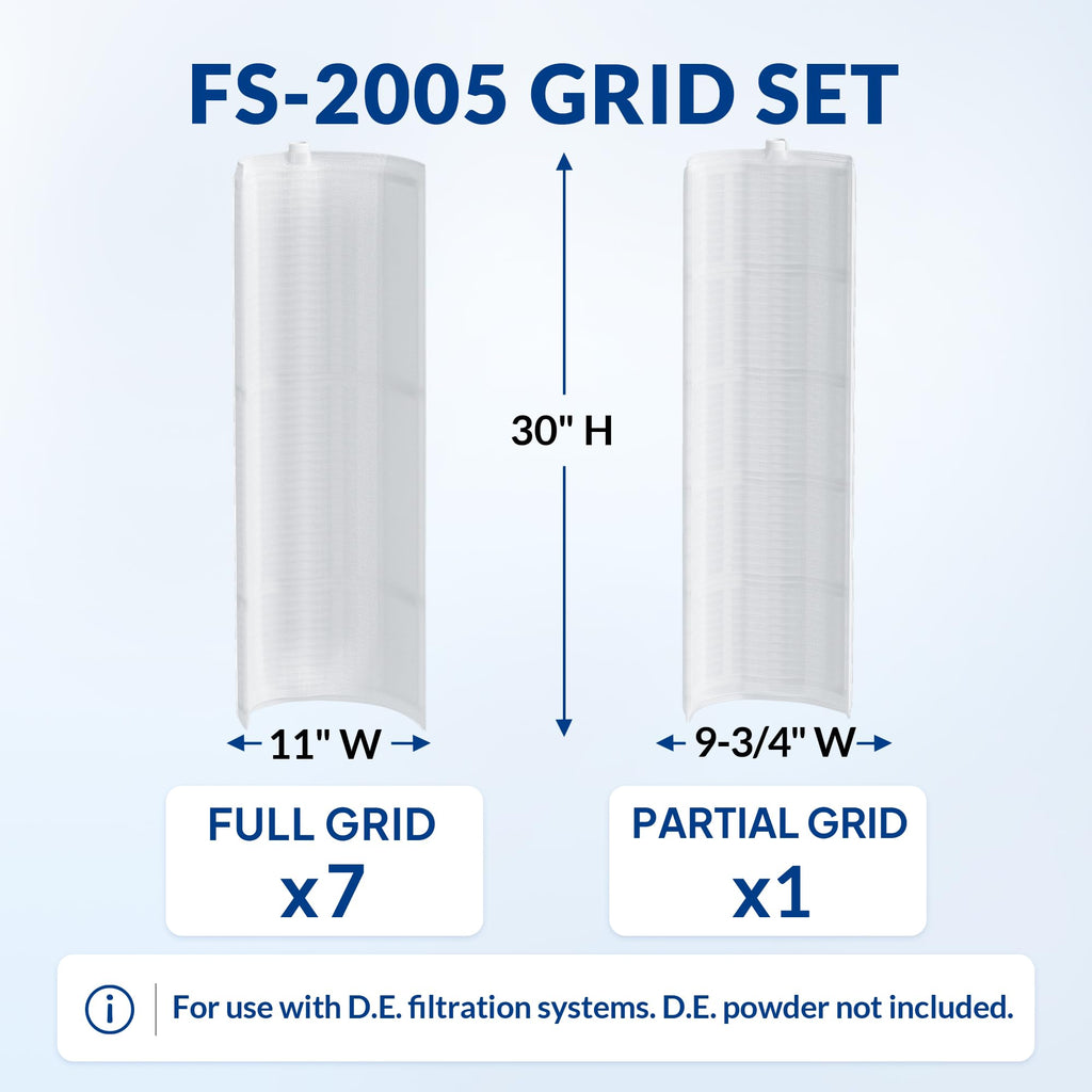 DE Filter Grid Set for FNS Plus 60, DE6020 & DEL/DEV60, 60 sq ft