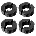 (4-Pack) SINOAXISSPACE Shaft Collar 3/4" Bore, 1045 Steel Double Split Clamp-On Shaft Collars Style, 1-1/2" OD, 1/2" Thickness, with M4 Set Screws