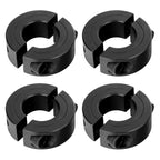 (4-Pack) SINOAXISSPACE Shaft Collar 3/4" Bore, 1045 Steel Double Split Clamp-On Shaft Collars Style, 1-1/2" OD, 1/2" Thickness, with M4 Set Screws