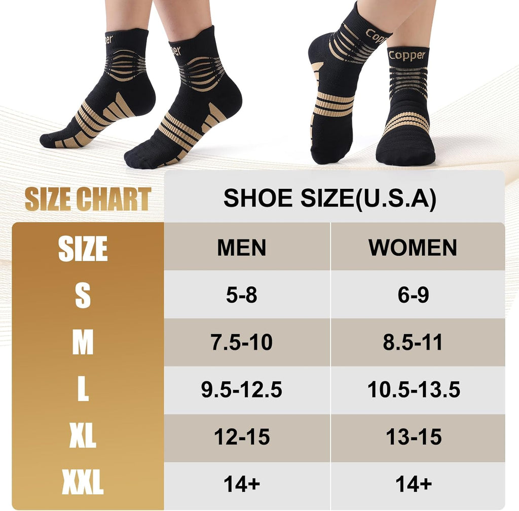 Professional Compression Socks for Women Men Circulation, 20-30 mmHg