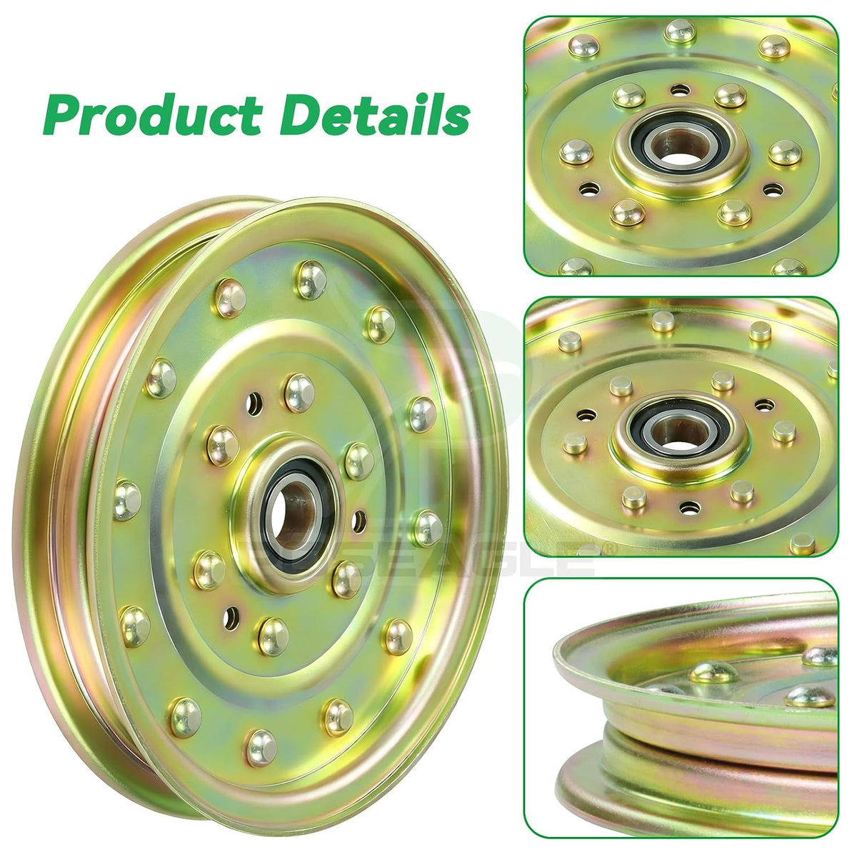 1-633109 Idler Pulley for Exmark Lazer Z 60 inch, Toro 60" Decks