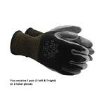 Atlas 370 Nitrile Palm Work Gloves, Black, Small, Single Pair