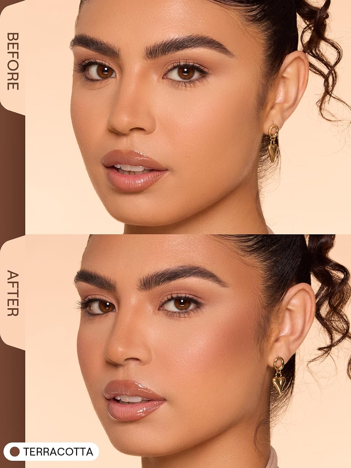 Dream Touch Bronzer Powder Smooth Matte Long-lasting Contour Powder Palette-12 Terracotta