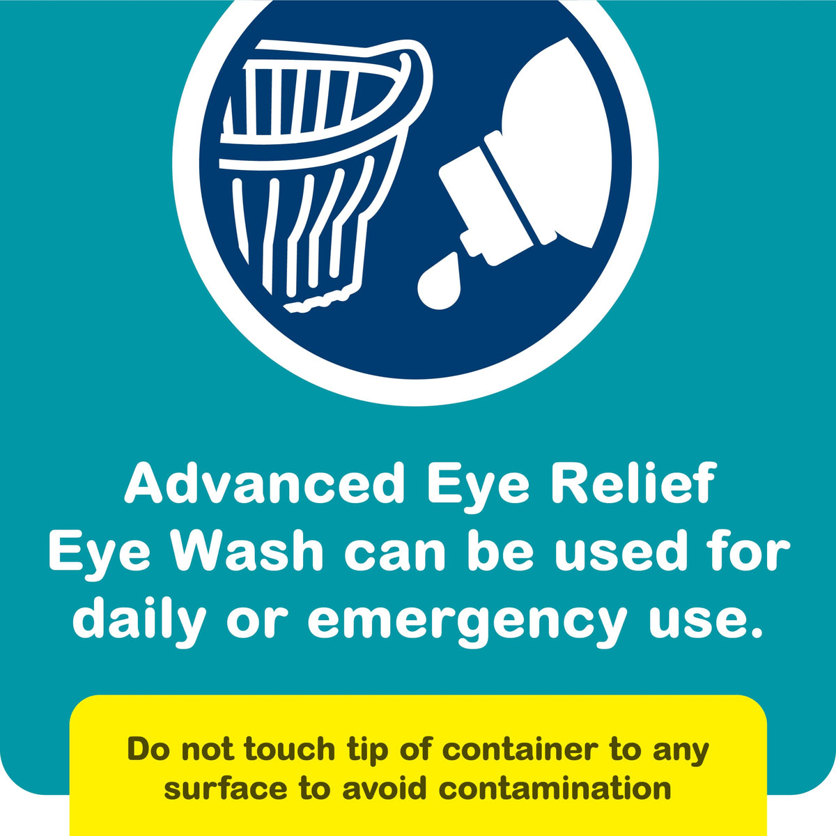 Advanced Eye Relief Eye Wash Rinse Solution, 4 Fl Oz, Pack of 6