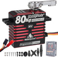 Direct Powered Waterproof High Torque RC Servo 1104oz-in 80kg Standard Servo Brushless Motor Metal Gears High Speed