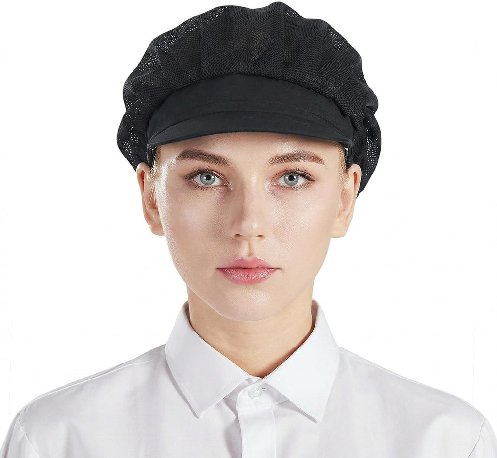 3pcs Chef Hat Kitchen Cooking Chef Cap Food Service Hair Nets