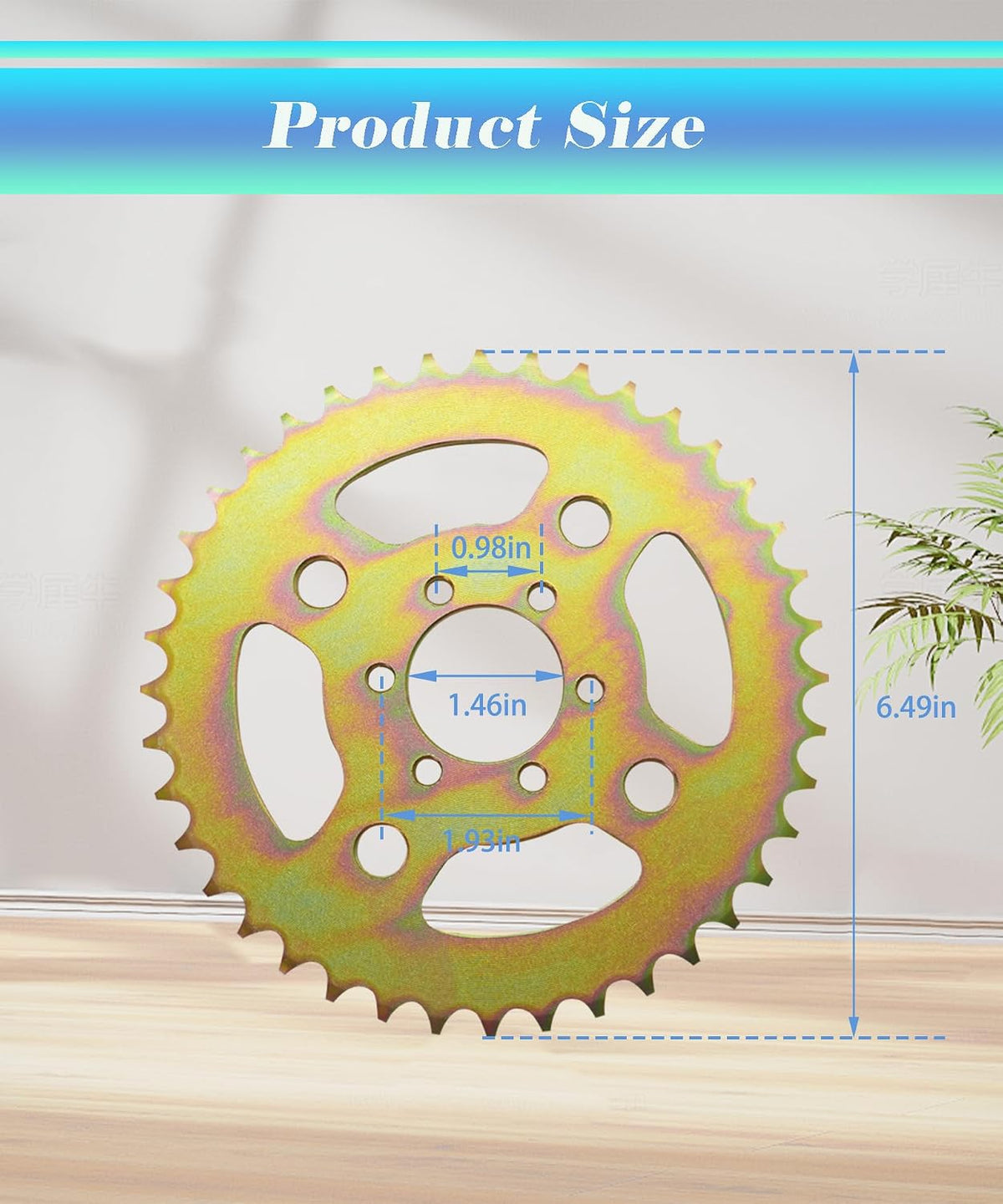 Upgrade 40T High Speed Rear Chain 6 Hole Sprocket # 40 41 420