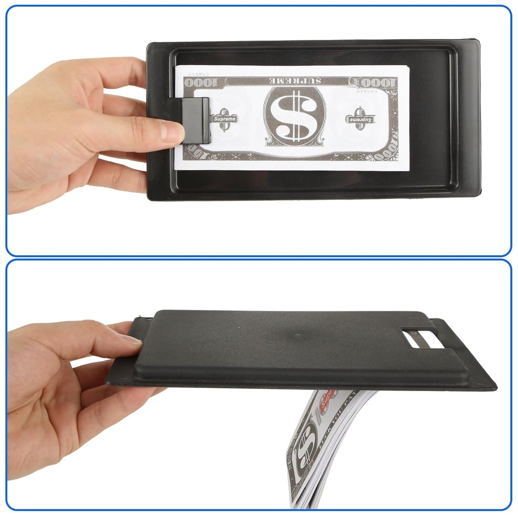 32 Pack Check Presenters for Restaurants, Black Check Holders, Check Presenter Trays, Checks Tip Holder for Receipts
