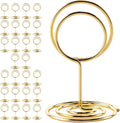 26 Pieces Gold Table Number Holders - Place Card Holders & Table Number Stands for Wedding Decor, Centerpieces for