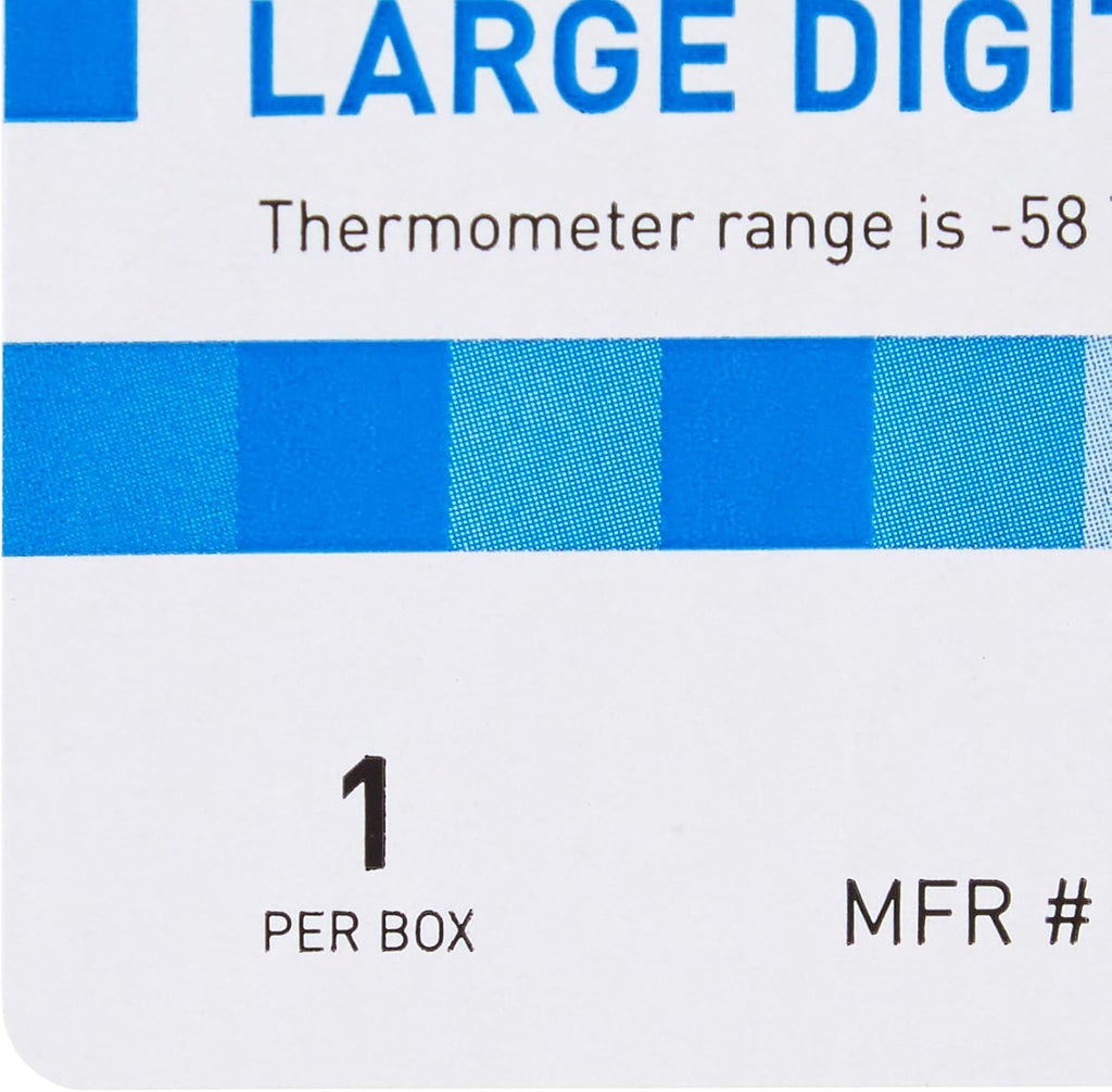 Refrigerator/Freezer Thermometer with Triple Display, Large, 1 ct