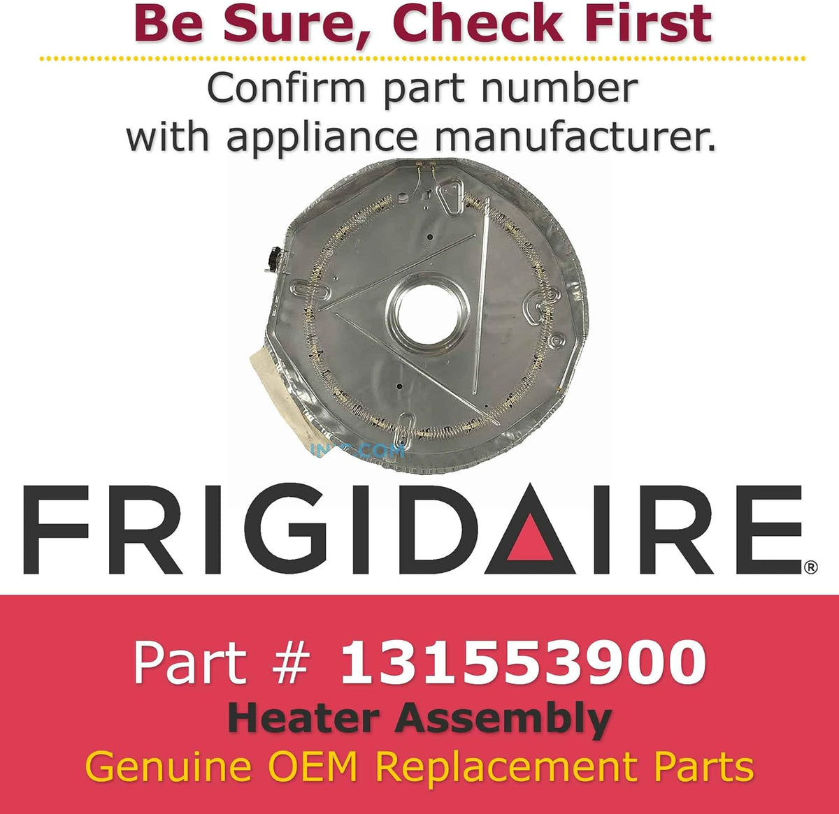 GENUINE Frigidaire 131553900 Heater Assembly for Dryer