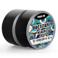 Black Duct Tape Waterproof, 2 Pack, 2 Inch x 40 Yards Total