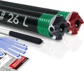 Pair of 2" Garage Door Torsion Springs Set with Non-Slip Winding Bar & Gloves,High Precision Electrophoresis Black