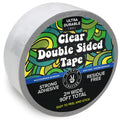 Clear Double Sided Tape, 2 Inch Wide Heavy-Duty Adhesive, Removable Mounting Rug Tape for Posters, Carpets, Wall-Safe