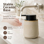 Ceramic Liquid Soap Dispenser, Whirlpool Pump for Bathroom