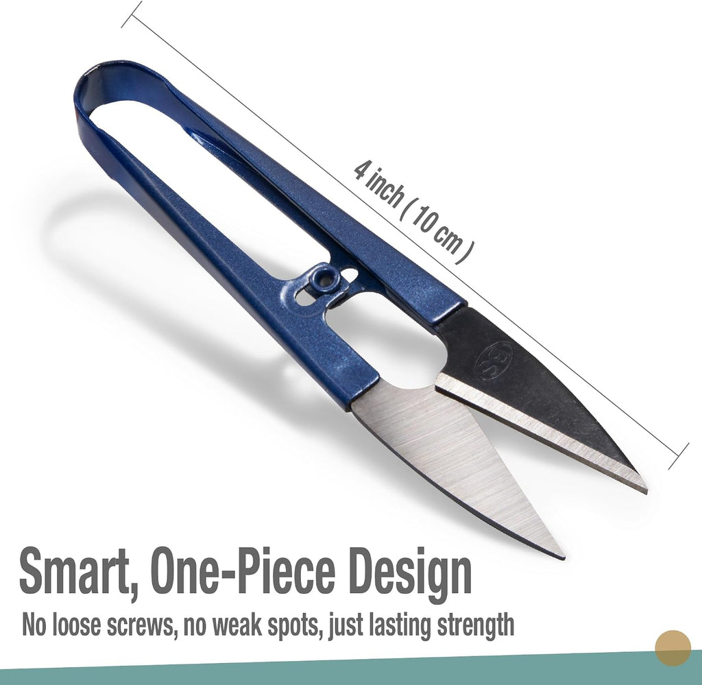 Sewing Scissors (3-Piece Set) High-Carbon Steel Thread, Yarn, Embroidery Clippers | Handheld Snippers for Arts
