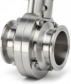 SS304 Stainless Steel Butterfly Valve, 2 Pack, 1¼"Inch
