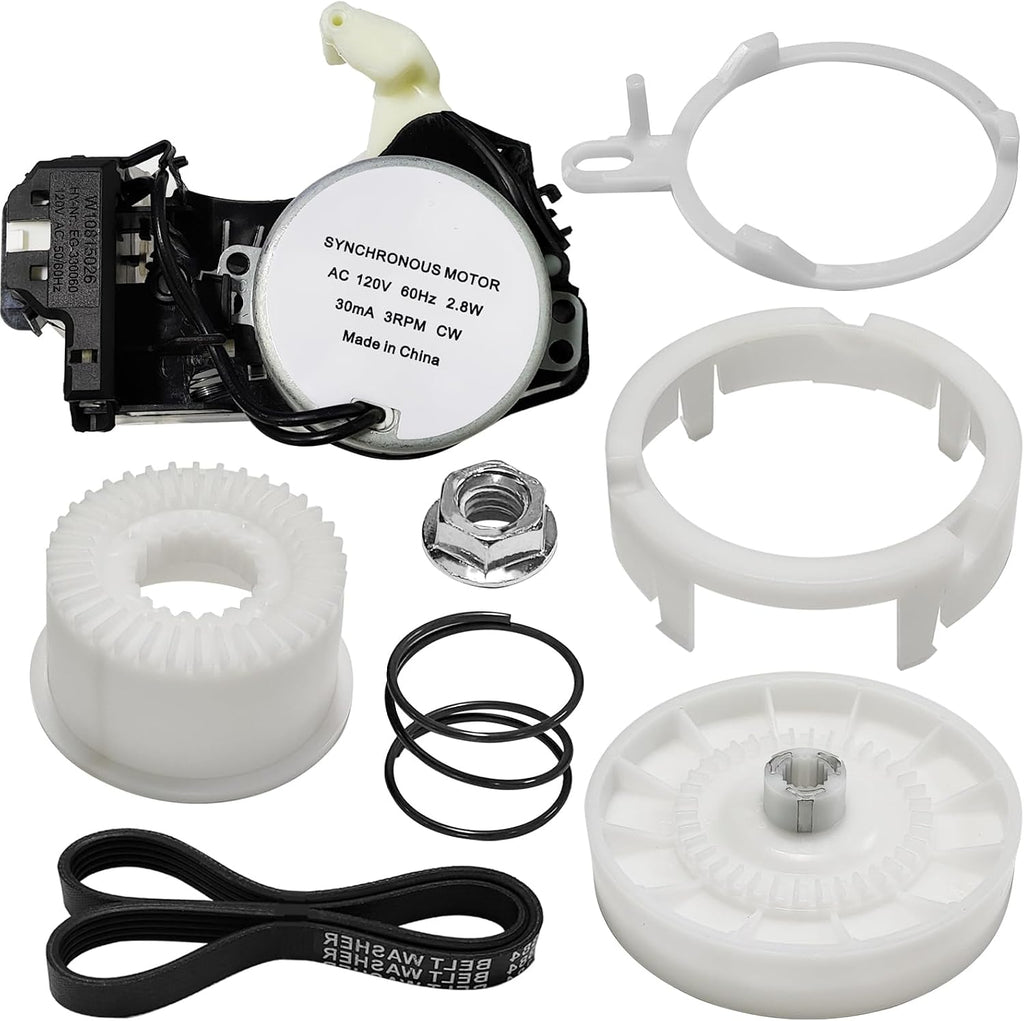 W10913953 W11481722 Washer Shift Actuator W10721967 Clutch W10006384 Belt