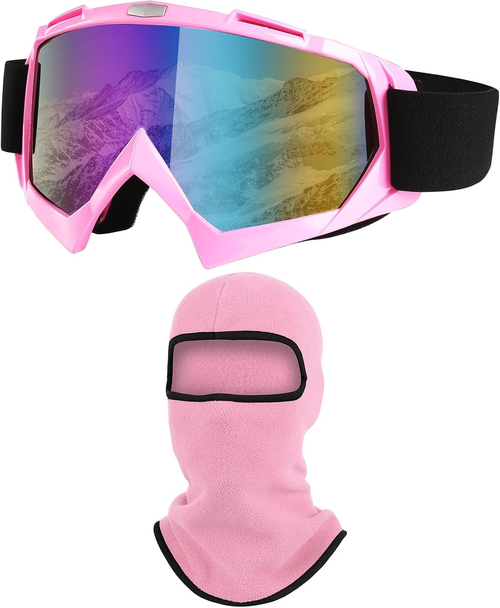 Ski Goggles, Snowboard Motorcycle Goggles with Ski Mask Balaclava Face Mask for Men Women Skiing,Motorcycle & Riding