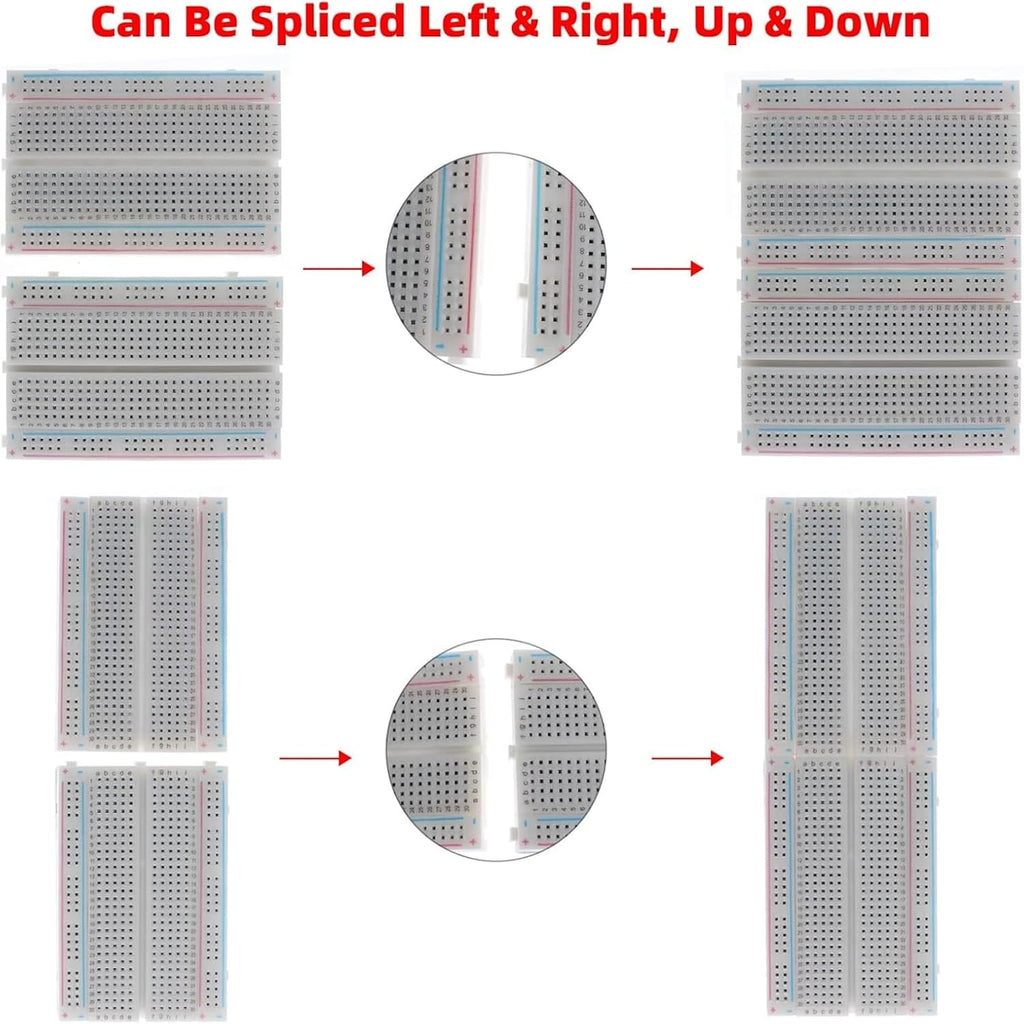 Solderless 1660 Breadboard Kit for Prototyping Circuit