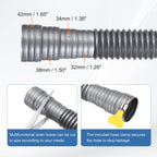 PATIKIL 1.3m/4.27ft Universal Washing Machine Drain Hose Extension Kit