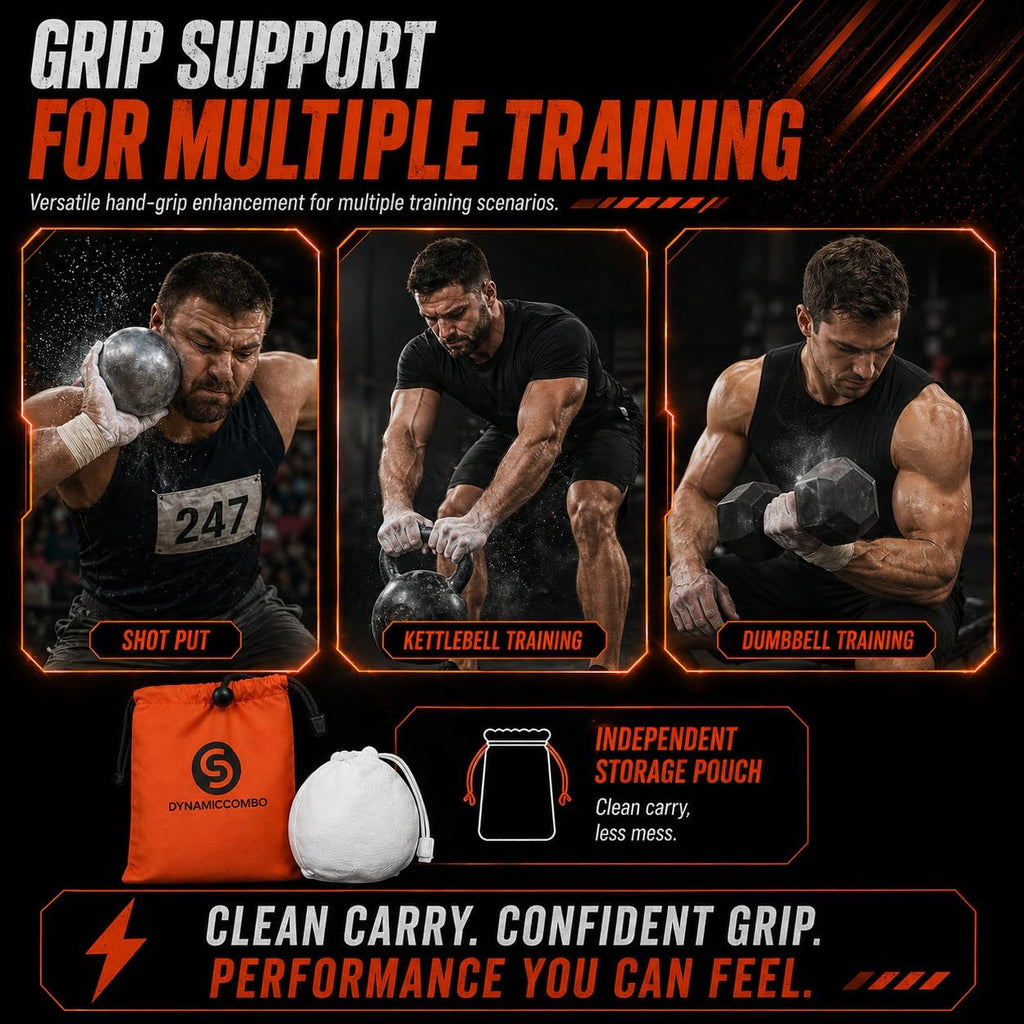 Gym Chalk Balls & Storage Bag, Superior Grip & Less Mess, 120g | Refillable chalk balls for climbing, rock climbing