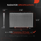 A-Premium Engine Coolant Radiator Compatible with Lexus, Toyota