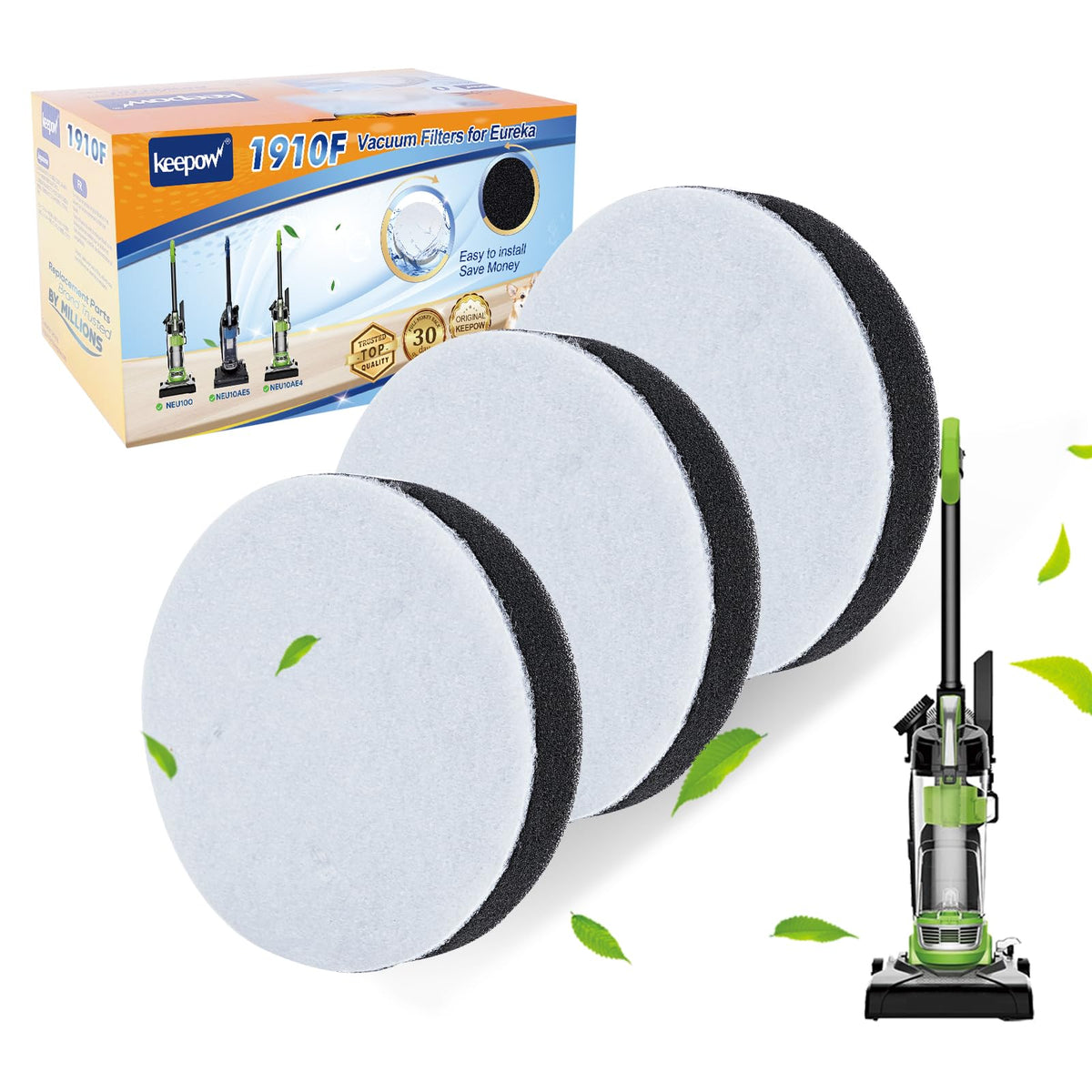 Vacuum Filter Compatible with Eureka Airspeed Bagless Upright