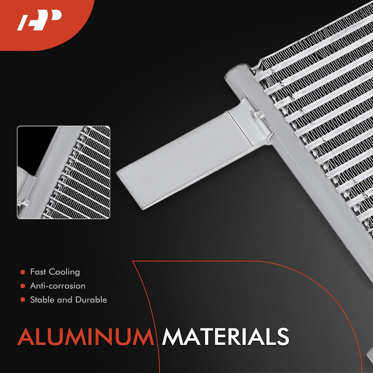 A-Premium Air Conditioning Condenser Compatible with Ram