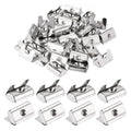uxcell 30Pcs M4 T Nut Roll in Spring T Nut 3030/4040 Series W/Spring Sheet