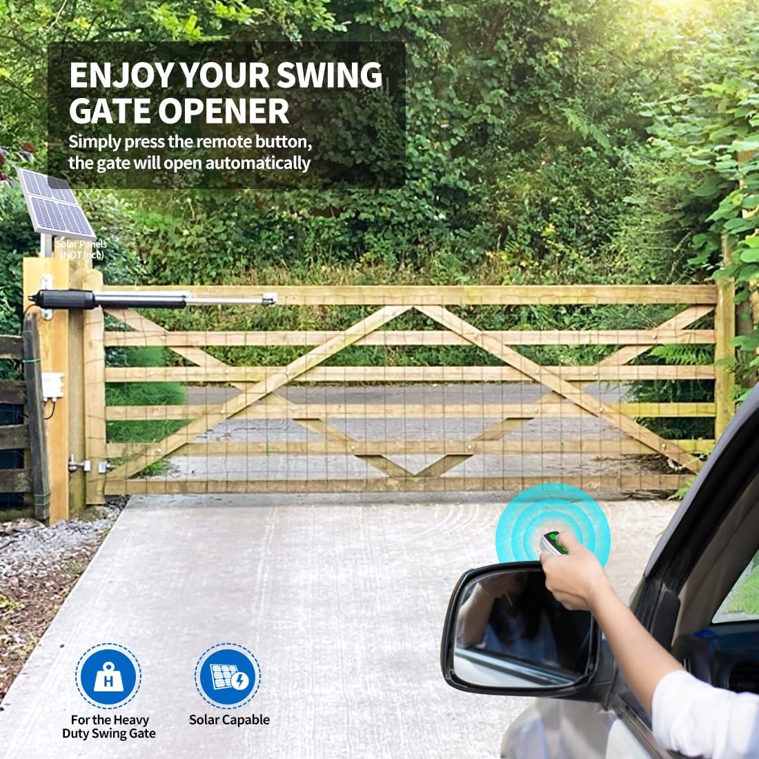 A8 Single Swing Gate Opener Heavy Duty