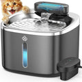 Cat Water Fountain, 3.5L/118oz Battery Operated Pet Fountain Stainless Steel, Automatic Water Fountains for Cats
