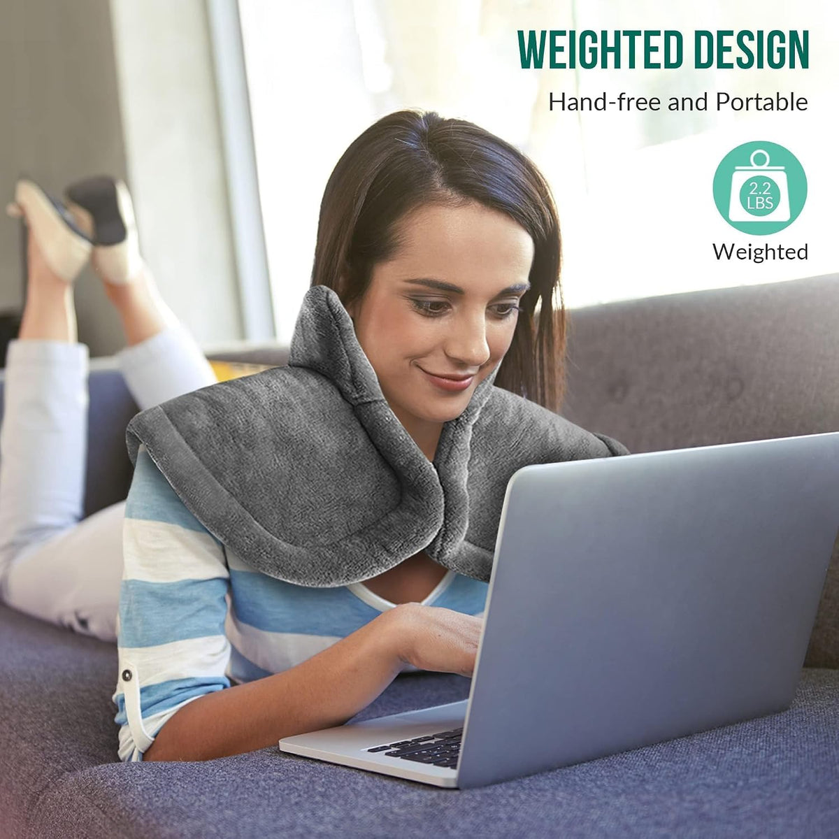 Large Heating Pad for Neck, Shoulders and Back, FSA Eligible, 24x33