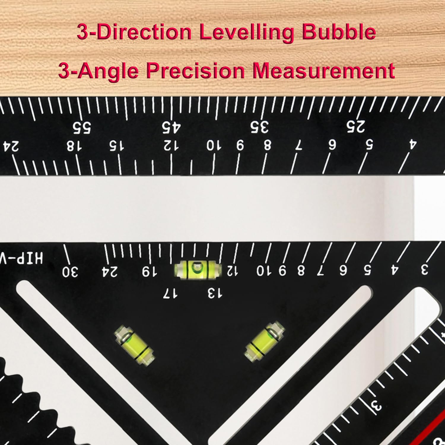 Foldable Carpenter Square 7 inch Angle T-Ruler Multi-Purpose Carpenter Tools, Rafter Square, Protractor, Ruler