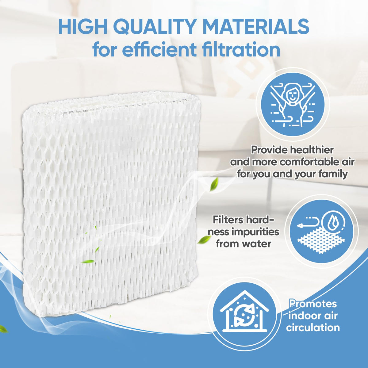 Humidifier Filter Replacement Compatible with Canopy Bedside and Nursery Humidifier, Made with Wood Pulp, Paper